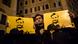 Mourners hold posters of Giulio Regeni in his memory Mourners hold posters of Giulio Regeni in his memory