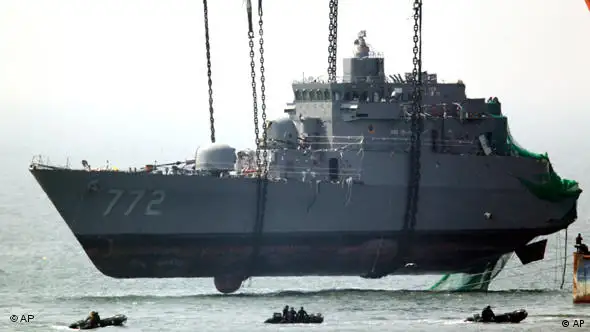 Südkorea Kriegsschiff Bergung