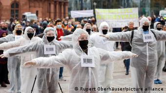 Демонстрация противников прививок в Дортмунде, фото из архива