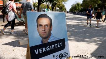 Πλακάτ για τον Ναβάλνυ στη Γερμανία