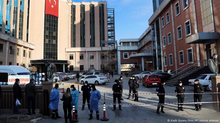 Türkei Gaziantep Feuer in Krankenhaus