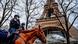 French police officers on horseback next to the Eiffel Tower French police officers on horseback next to the Eiffel Tower