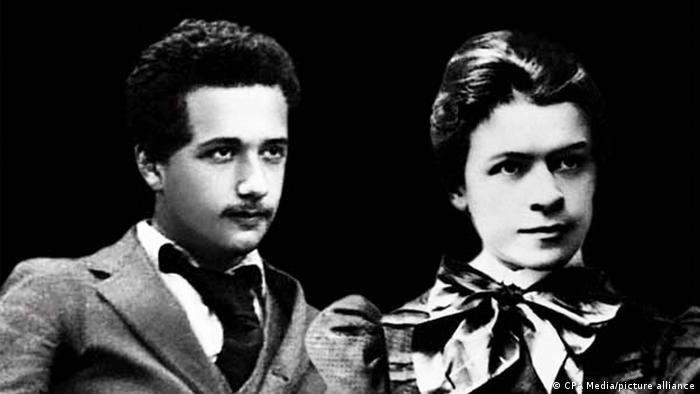 Albert Einstein und erste Ehefrau Mileva Maric