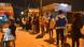 Theater goers queue at a ticket booth in Ouagadougou, Burkina Faso Theater goers queue at a ticket booth in Ouagadougou, Burkina Faso