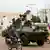 Zentralafrikanische Republik russisches Militärfahrzeug in Bangui