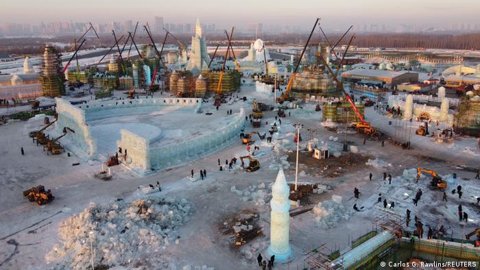 BG China Harbin | Vorbereitung auf Eis-Festival
