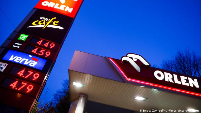 A fuel station of Polish oil firm Orlen