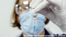Coronavirus - Tue Dec 22, 2020. Nurse Pat Sugden prepares the Pfizer-BioNTech vaccine at the Thackray Museum of Medicine in Leeds, the first UK museum to host a COVID-19 vaccination centre, as BioNTech boss Ugur Sahin says he is confident vaccine will work on UK variant. Picture date: Tuesday December 22, 2020. German pharmaceutical company BioNTech is confident that its coronavirus vaccine works against the new UK variant but further studies are needed to be completely sure, its chief executive said. See PA story HEALTH Coronavirus. Photo credit should read: Danny Lawson/PA Wire URN:57239648