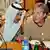 آنگلا مرکل صدراعظم آلمان و سعید المنصوری وزیر اقتصاد امارات متحده عربی
