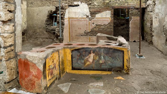 Gli scavi di Pompei, adibiti ad area pic-nic.