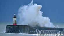 December 27, 2020***
Waves crash over Newhaven Lighthouse on the south coast of England on December 27, 2020, as Storm Bella brings rain and high winds to the UK. - Most of the UK is subject to weather warnings as Storm Bella, with wind gusts of more than 80mph - passes across the country. (Photo by Glyn KIRK / AFP) (Photo by GLYN KIRK/AFP via Getty Images)