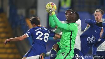 Edouard Mendy n'a pas pu empêcher l'égalisation d'Aston Villa Edouard Mendy n'a pas pu empêcher l'égalisation d'Aston Villa
