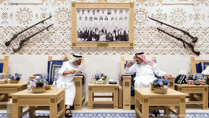 Saudi-Arabien I Salman bin Abdulaziz Al Saud und Mohammed bin Zayed bin Sultan Al-Nahyan 