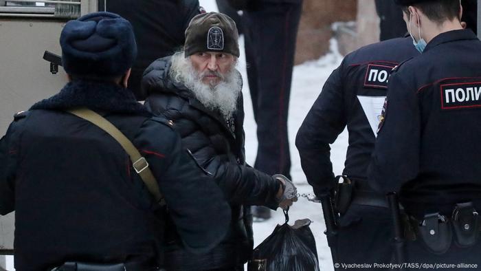 Father Serguy was detained by Russian police