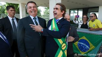 Brasilien Brasilia Jair Bolsonaro und Carioca