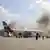 انفجار ضخم في مطار عدن الدولي، عقب وصول طائرة كانت تقل أعضاء من الحكومة اليمنية الجديدة.