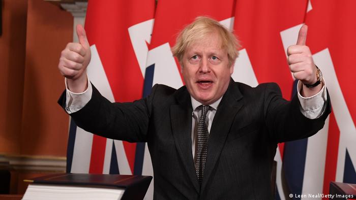 Großbritannien London | Boris Johnson unterzeichnet Brexit-Handelsabkommen