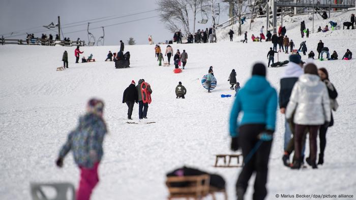 Full slopes in Winterberg, Germany