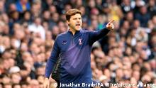 Mauricio Pochettino File Photo. File photo dated 19-10-2019 of Tottenham Hotspur manager Mauricio Pochettino. Issue date: Monday June 29, 2020. Former Tottenham boss Mauricio Pochettino has shown his love for the club by wearing a Spurs t-shirt in a photo with his son. See PA story SOCCER Tottenham. Photo credit should read Jonathan Brady/PA Wire. URN:54360509