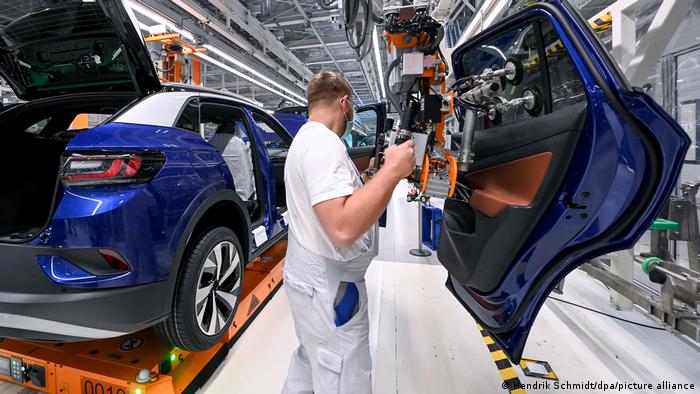 VW's ID.4 production facility in Zwickau, Germany