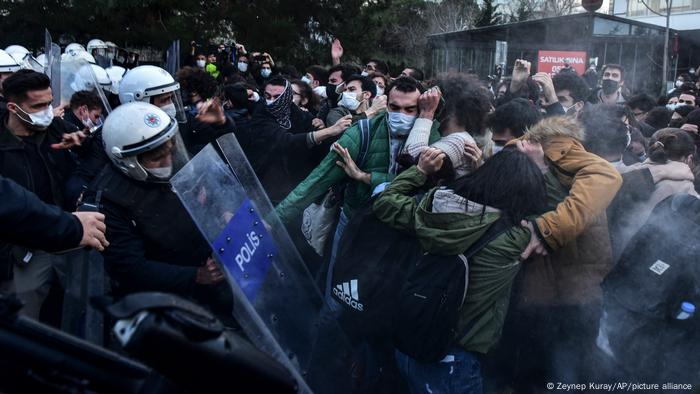 Türkei I Proteste an Bogazici Universität in Istanbul