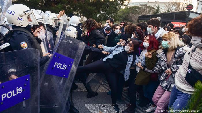 Türkei I Proteste an Bogazici Universität in Istanbul