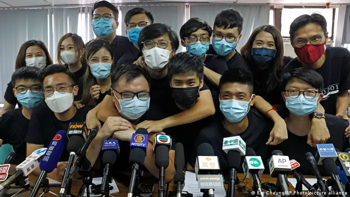 Symbolbild | Protest | Rund 50 prodemokratische Aktivisten in Hongkong festgenommen