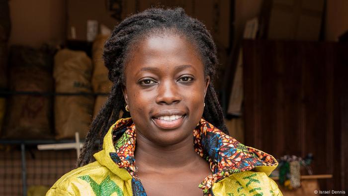 Portrait shot of the fashion designer Juliet Namujju in Mpigi, Uganda