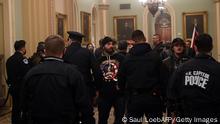 Seguidores de Trump en el Capitolio.
