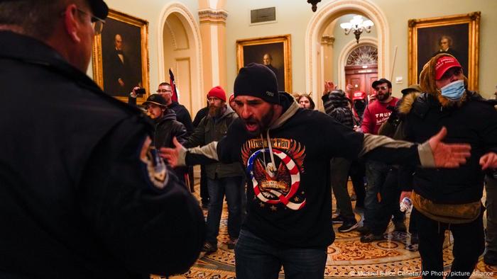 Disturbios en el edificio del Capitolio