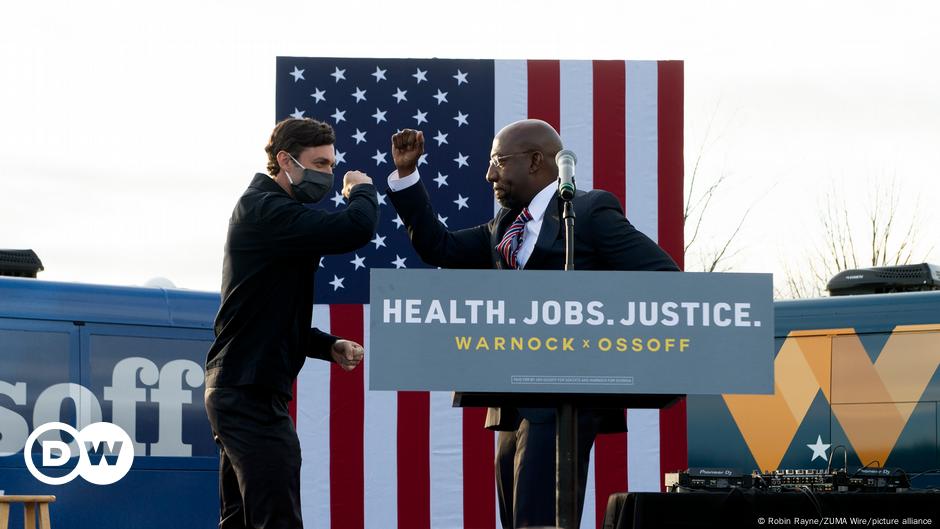 Media: Democrats win Senatorial election in Georgia |  Currently America |  DW