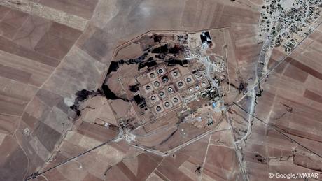Syrien | Satellitenbild der Ölraffinerie Gir Zero in Syrien 