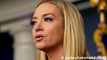White House Press Secretary Kayleigh McEnany speaks to reporters a day after supporters of U.S. President Donald Trump occupied the U.S. Capitol, during a news briefing in the Brady Press Briefing Room at the White House in Washington, U.S., January 7, 2021. REUTERS/Joshua Roberts