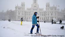 Spanien Madrid Schnee
