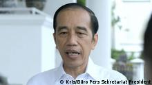 10.01.2021 Indonesian President Joko Widodo gave his statement regarding an airplane accident in Indonesia.