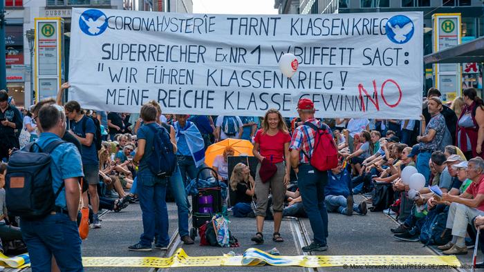 Ein Querdenker-Protest in Berlin