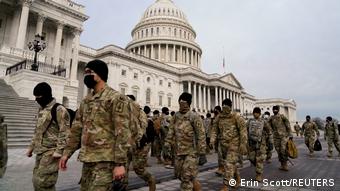 USA Washington Nationalgarde vor Capitol
