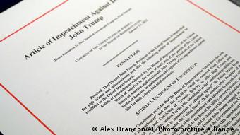 USA | Artikel der Amtsenthebung gegen Präsident Donald Trump