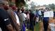 Voters waiting in a queue at a polling station in Kampala Voters waiting in a queue at a polling station in Kampala