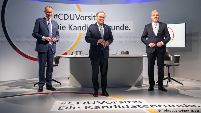 Deutschland CDU-Vorsitz Kandidaten Laschet Röttgen Merz