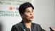 Nazhat Shameem Khan akizungumza na waandisi wa habari baada ya mkutano wa mawaziri huko Montreal mnamo Septemba 16, 2017 Nazhat Shameem Khan akizungumza na waandisi wa habari baada ya mkutano wa mawaziri huko Montreal mnamo Septemba 16, 2017