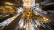 View high into the interior along the columns in the cathedral Sagrada Familia View high into the interior along the columns in the cathedral Sagrada Familia