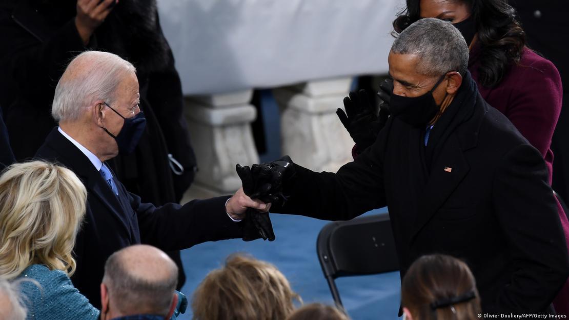 Joe Biden und Barack Obama bei der Amtseinführung von Joe Biden