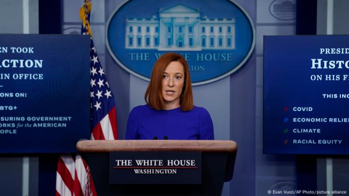 porta-voz da Casa Branca, Jen Psaki