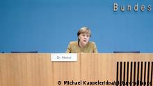 Deutschland Coronapandemie Pressekonferenz Bundeskanzlerin Angela Merkel