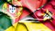 Flaggen von Portugal und Mosambik Flaggen von Portugal und Mosambik
