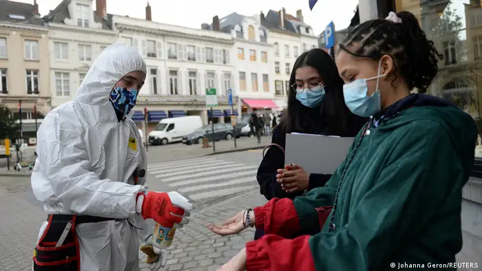 Belgien Brüssel | Coronavirus | COVID-Boya, private Initiative
