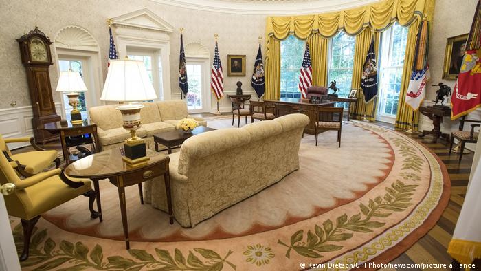 اتاق کار رئیس جمهوری آمریکا در کاخ سفید، عکس از آرشیو