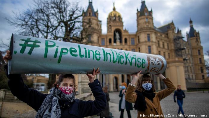 Fridays for Future protest against Nord Stream 2