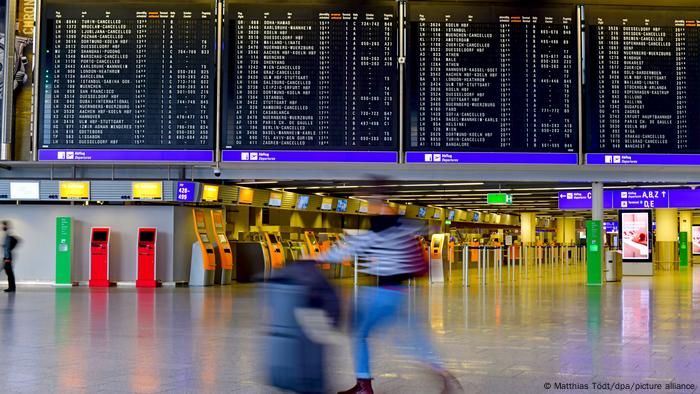 Deutschland - Flughafen Frankfurt im Teil-Lockdown